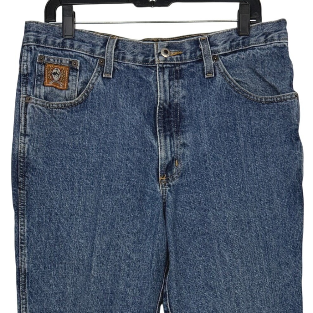 Cinch Green Label Jeans Men's 34x30 Blue Denim Relaxed Fit Tapered Leg Western